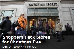 Shoppers Pack Stores for Christmas Eve