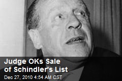 Judge Okays Sale of Schindler's List