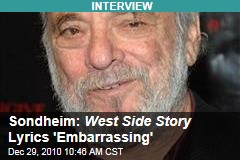 Sondheim: West Side Story Lyrics 'Embarrassing'