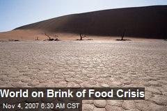 World on Brink of Food Crisis
