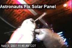 Astronauts Fix Solar Panel