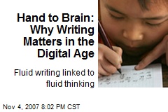 Hand to Brain: Why Writing Matters in the Digital Age