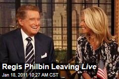 Regis Philbin Leaving Live