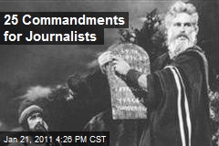 25 Commandments For Journalists