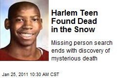 Harlem Teen Found Dead in the Snow