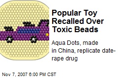 Popular Toy Recalled Over Toxic Beads