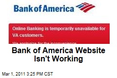 Bank of America Online Site Goes Down for Many Customers; Bank Says It's Not a Cyberattack