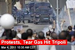 Libya Protests, Tear Gas Hit Tripoli; Gadhafi Loyalists Launch Air Raids
