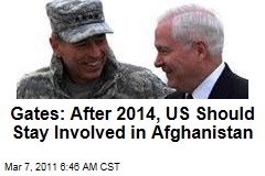 Defense Secretary Robert Gates: US Troops Should Stay Involved in Afghanistan Beyond 2014