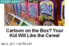 Cartoon on the Box? Your Kid Will Like the Cereal