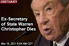 Warren Christopher, Ex-Secretary of State, Dies at 85