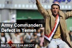 Yemen Commanders Defect from President Ali Abdullah Saleh as Tanks Enter Streets