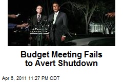 Budget Meeting Fails to Avert Shutdown