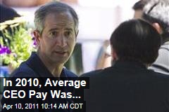 Executive Pay: In 2010, Average CEO Compensation Was $9.6M