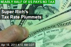 Super Rich Tax Rate Plummets