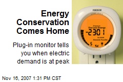 Energy Conservation Comes Home