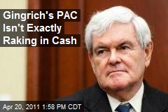 Gingrich&#39;s PAC Isn&#39;t Exactly Raking in Cash