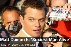 Matt Damon Is 'Sexiest Man Alive'