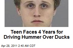 Hummer Teen Runs Down Ducklings