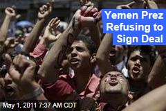 Yemen Peace Deal: President Ali Abdullah Saleh Won't Sign Agreement