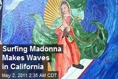 Surfing Madonna Makes Waves in California