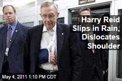 Harry Reid Falls, Dislocates Shoulder