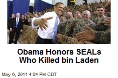 Obama Honors SEALs Who Killed bin Laden