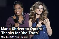 Maria Shriver Seems to Make a Subtle Jab at Arnold Schwarzenneger to Oprah