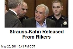 Dominique Strauss-Kahn Is Released From Rikers on $1M Bail
