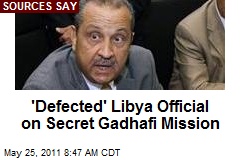 &#39;Defected&#39; Libya Official on Secret Gadhafi Mission