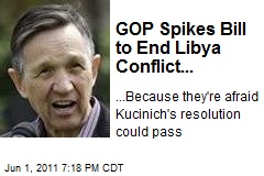 GOP Spikes Bill to End Libya Conflict...