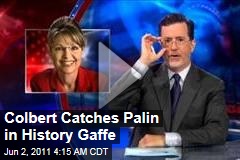 Stephen Colbert: Sarah Palin, Piper Palin Flub US History