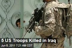 Five US Troops Killed in Iraq Rocket Attack