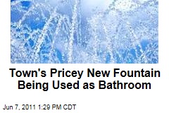 Connecticut Town's Pricey New Fountain Being Used as Bathroom