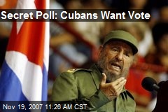 Secret Poll: Cubans Want Vote