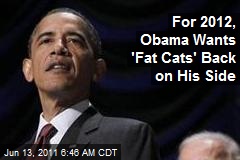 For 2012, Obama Wants &#39;Fat Cats&#39; Back on His Side