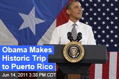 President Obama Visits Puerto Rico; First Sitting Prez Since Kennedy to Do So