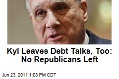 Jon Kyl Joins Eric Cantor in Leaving the Debt Talks; No Republicans Are Left on Panel