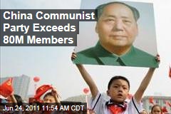 China's Communist Party Exceeds 80 Million Members