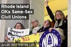Rhode Island OKs Same-Sex Civil Unions