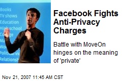 Facebook Fights Anti-Privacy Charges