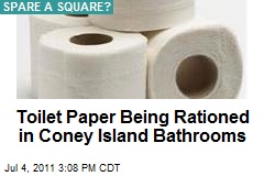 Toilet Paper Being Rationed in Coney Island Bathrooms
