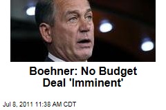 House Speaker John Boehner: No Budget Deal 'Imminent'
