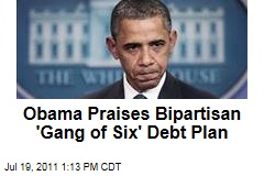 President Barack Obama Praises Bipartisan 'Gang of Six' Budget Deficit Plan
