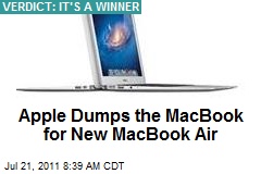 Apple Dumps the MacBook for New MacBook Air