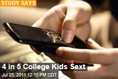 Sexting: 4 Out of 5 College Students Sext