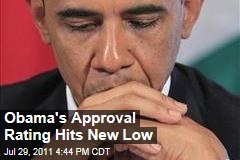 Obama's Approval Rating Hits New Low of 40% With Gallup