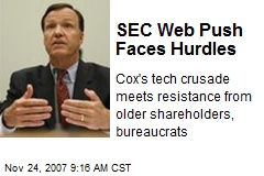SEC Web Push Faces Hurdles