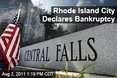Central Falls, Rhode Island, Declares Bankruptcy