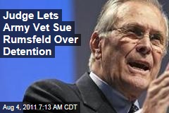 Judge Lets US Detainee Sue Donald Rumsfeld Over Torture